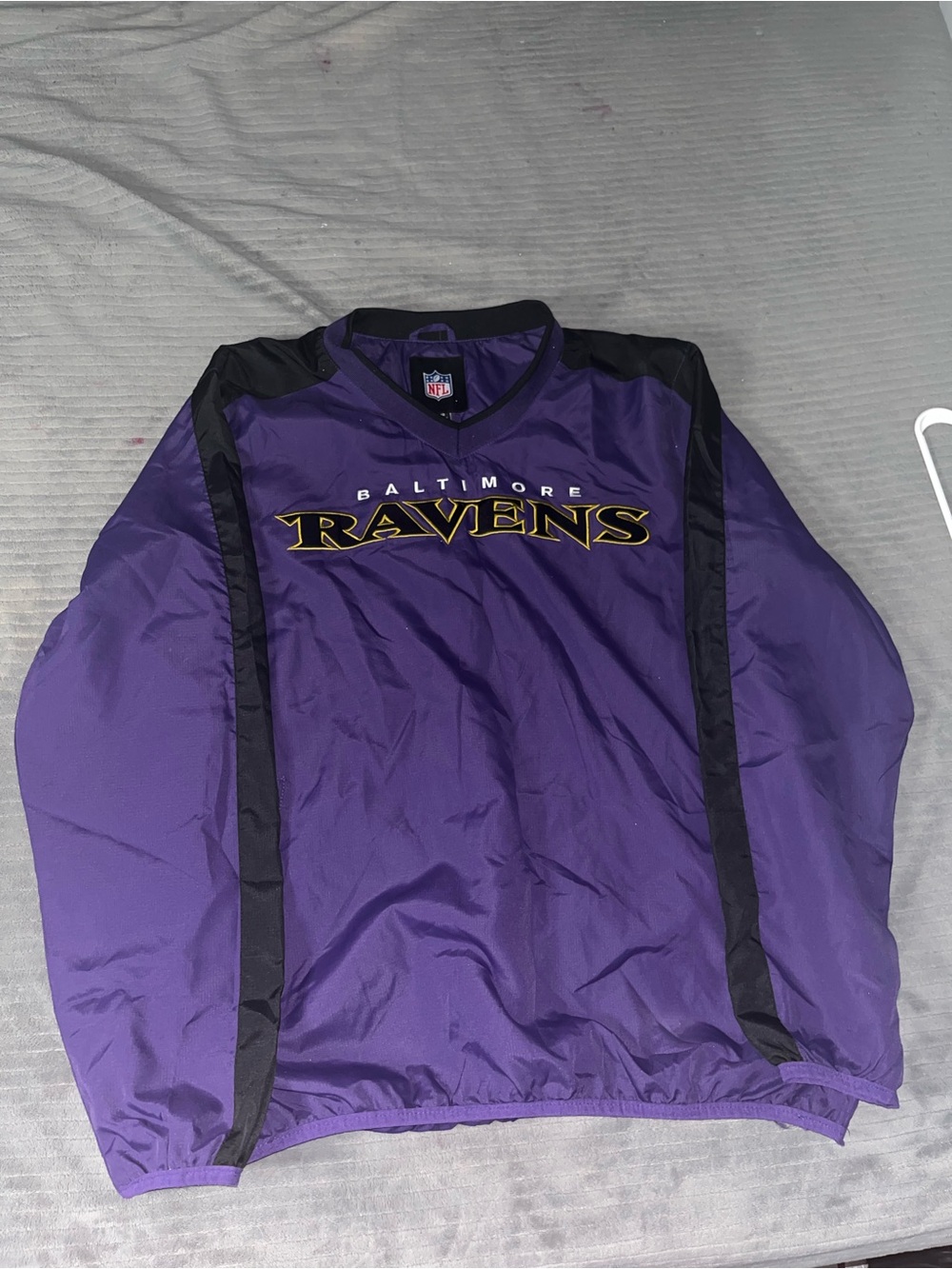 Baltimore Ravens pullover nylon windbreaker